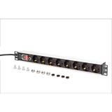 Digitus DN-95436, Ciabatta Nero/alluminio
