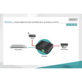 Digitus Iniettore Gigabit Ethernet PoE, Industriale, Iniettore PoE Nero