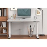 Digitus Struttura del tavolo regolabile in altezza elettricamente, doppio motore, 3 livelli, Base bianco