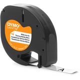 Dymo Etichette LT in tessuto stirabile, Nastro di scrittura Nero su bianco, Nylon, Belgio, DYMO, LetraTag 100T, LetraTag 100H, 1,2 cm