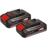 EINHELL Batteria Power-X-Change TWIN-PACK 18Volt 2,5Ah CB rosso/Nero
