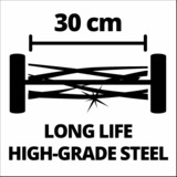 EINHELL GC-HM 300 Nero, Rosso rosso/Nero, 30 cm, 1,3 cm, 3,7 cm, 150 m², Lame a cilindro, 16 L