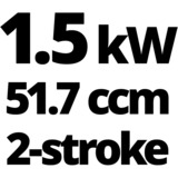 EINHELL GC-MM 52 I AS 1500 W Benzina Nero, Grigio, Rosso, Tagliabordi rosso/Nero, Tagliabordi, Impugnatura a U, 2,4 mm, 4 m, 9600 Giri/min, Nero, Grigio, Rosso