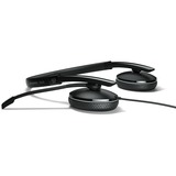 EPOS | SENNHEISER ADAPT 165 USB-C II Auricolare Cablato A Padiglione Ufficio USB tipo-C Nero Nero, Cablato, Ufficio, 20 - 20000 Hz, 144 g, Auricolare, Nero