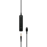 EPOS | SENNHEISER ADAPT 165 USB-C II Auricolare Cablato A Padiglione Ufficio USB tipo-C Nero Nero, Cablato, Ufficio, 20 - 20000 Hz, 144 g, Auricolare, Nero