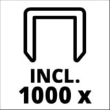 Einhell 4257880 chiodatrice e pistola pinzatrice rosso/Nero, 6 mm, 1,4 cm, Ioni di Litio, 1300 Ah, 3,6 V, 890 g