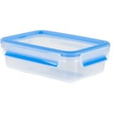 Emsa 508539 recipiente per cibo Rettangolare Scatola 0,8 L Trasparente 8 pz, Casella trasparente/Blu, Scatola, Rettangolare, 0,8 L, Trasparente, Germania, 135 mm