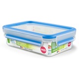 Emsa CLIP & CLOSE Rettangolare Scatola Traslucido 1 pz, Casella trasparente/Blu, Scatola, Rettangolare, Traslucido, 1 pz