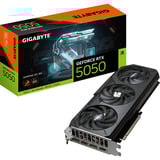 GIGABYTE GeForce RTX 5050 GAMING OC 8G Scheda Grafica - 8GB GDDR6, 128bit, PCI-E 5.0, 2632MHz Frequenza core, 2 x DP, 2 x HDMI, NVIDIA DLSS 4, GV-N5050GAMING OC-8GD 128bit, PCI-E 5.0, 2632MHz Frequenza core, 2 x DP, 2 x HDMI, NVIDIA DLSS 4, GV-N5050GAMING OC-8GD, GeForce RTX 5050, 8 GB, GDDR6, 128 bit, 7680 x 4320 Pixel, PCI Express 5.0