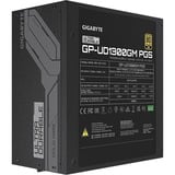 GIGABYTE UD1300GM PG5 alimentatore per computer 1300 W 20+4 pin ATX ATX Nero, Alimentatore PC Nero, 1300 W, 100 - 240 V, 50 - 60 Hz, 12 - 6 A, 6 A, 12 A