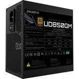 GIGABYTE UD850GM alimentatore per computer 850 W 20+4 pin ATX ATX Nero Nero, 850 W, 100 - 240 V, 50/60 Hz, 12 A, 6 A, Attivo