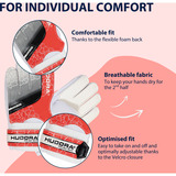 HUDORA 71617, Guanti rosso/Bianco