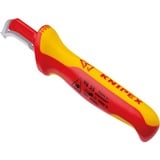 KNIPEX 98 55 SB, Coltello rosso/Giallo
