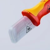 KNIPEX 98 55 SB, Coltello rosso/Giallo