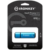 Kingston IronKey Vault Privacy 50 512 GB celeste/Nero