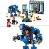 LEGO | Marvel 76315 Laboratorio di Iron Man: Sala delle Armature, Giocattolo Avengers con Mech e 5 Minifigure, Regalo Bambini 8+, Giochi di costruzione Giocattolo Avengers con Mech e 5 Minifigure, Regalo Bambini 8+, Set da costruzione, 8 anno/i, Plastica, 384 pz, 418 g