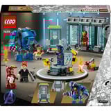 LEGO | Marvel 76315 Laboratorio di Iron Man: Sala delle Armature, Giocattolo Avengers con Mech e 5 Minifigure, Regalo Bambini 8+, Giochi di costruzione Giocattolo Avengers con Mech e 5 Minifigure, Regalo Bambini 8+, Set da costruzione, 8 anno/i, Plastica, 384 pz, 418 g
