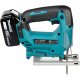 Makita Sega a pendolo a batteria DJV186Z, 18 Volt, Puzzle blu/Nero