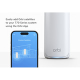Netgear Orbi 770 Tri-band (2,4 GHz/5 GHz/6 GHz) Wi-Fi 7 (802.11be) Bianco 7 Interno, Punto di accesso di rete bianco, Bianco, Interno, Sistema Mesh, 540 m², Tri-band (2,4 GHz/5 GHz/6 GHz), Wi-Fi 7 (802.11be)