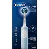 Procter & Gamble Vitality Pro Adulto Spazzolino rotante-oscillante Grigio, Bianco, Spazzolino da denti elettrico celeste, Adulto, Spazzolino rotante-oscillante, Cura quotidiana, Sensibile, Grigio, Bianco, 2 min, Grigio, Bianco