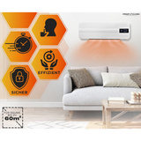 ProfiCare Termoventilatore in ceramica da parete PC-HL 3116 bianco