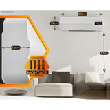 ProfiCare Termoventilatore in ceramica da parete PC-HL 3116 bianco