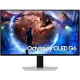 Samsung Monitor Gaming Odyssey OLED G6 da 27'', Monitor di gioco argento, 68,6 cm (27"), 2560 x 1440 Pixel, Quad HD, OLED, 0,03 ms, Argento