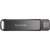 SanDisk iXpand unità flash USB 64 GB USB Type-C / Lightning 3.2 Gen 1 (3.1 Gen 1) Nero Nero, 64 GB, USB Type-C / Lightning, 3.2 Gen 1 (3.1 Gen 1), Girevole, Protezione della password, Nero