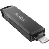 SanDisk iXpand unità flash USB 64 GB USB Type-C / Lightning 3.2 Gen 1 (3.1 Gen 1) Nero Nero, 64 GB, USB Type-C / Lightning, 3.2 Gen 1 (3.1 Gen 1), Girevole, Protezione della password, Nero