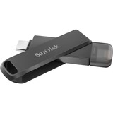 SanDisk iXpand unità flash USB 64 GB USB Type-C / Lightning 3.2 Gen 1 (3.1 Gen 1) Nero Nero, 64 GB, USB Type-C / Lightning, 3.2 Gen 1 (3.1 Gen 1), Girevole, Protezione della password, Nero