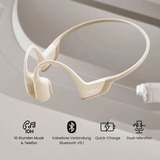 Shokz OpenRun Pro Mini, Cuffie beige