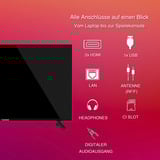 Telefunken D40F751X7CW, Televisore LED Nero