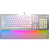 Turtle Beach Vulcan II Max tastiera Gaming USB Tedesco Bianco, Tastiera da gioco bianco/trasparente, Full-size (100%), Cablato, USB, Interruttore a chiave opto-meccanico, LED RGB, Bianco