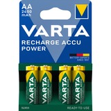 Varta -56756B Batterie per uso domestico Batteria ricaricabile, Stilo AA, Nichel-Metallo Idruro (NiMH), 1,2 V, 4 pz, 2400 mAh