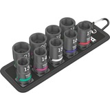 Wera 05004580001 bussola e set di bussole, chiave combinata   Nero, Set di bussole, 1/2", Metrico, 9 testina/e, 13,14,15,16,17,18,19,20,21 mm, 230 mm