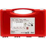 fischer Meister-Box XL Soggiorno + Viti, Tassello grigio chiaro/Rosso