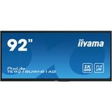 iiyama TE9218UWI-B1AG, Public Display Nero (opaco)