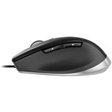 3DConnexion CadMouse Pro mouse Mano destra USB tipo A Ottico Nero/Argento, Mano destra, Ottico, USB tipo A, Nero