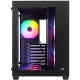 Aerocool Dryft Midi Tower Nero, Chassis Tower Nero, Midi Tower, PC, Nero, ATX, micro ATX, Mini-ITX, SPCC, Vetro temperato, Gaming