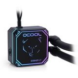 Alphacool 11996 parte e accessorio del sistema di raffreddamento del computer Serbatoio Nero, Serbatoio, Acrilico, Ottone, Rame, Nichel, Acciaio inossidabile, Nero, LGA 1150 (Socket H3), LGA 1151 (Socket H4), LGA 1155 (Socket H2), LGA 1200 (Socket H5), LGA 1700,..., 4 piedini, 1/4"