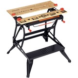 BLACK+DECKER WM825 Banchi di lavoro Nero/marrone, Nero, Legno