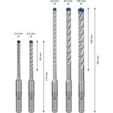 Bosch EXPERT set di punte per martello SDS-plus-7X, 5 pezzi, Drill bit set 