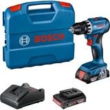 Bosch GSR 18V-45 1900 Giri/min 900 g Nero, Blu, Rosso, Trapano avvitatore blu/Nero, Trapano con impugnatura a pistola, Senza spazzola, Nero, Blu, Rosso, 1,3 cm, 1900 Giri/min, 3,5 cm