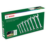 Bosch Set di chiavi a cricchetto, 8 pezzi, Chiave verde/Nero