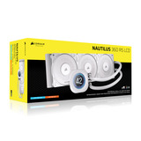 Corsair NAUTILUS 360 RS LCD, Raffreddamento ad acqua bianco
