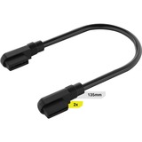 Corsair iCUE LINK Cavo Slim, 135mm, 90° angolato Nero