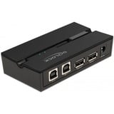 DeLOCK 11492 dati del computer switcher, Commutatore USB Nero, 0,48 Gbit/s, Nero, Plastica, 106 mm, 56 mm, 25 mm