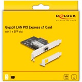 DeLOCK Scheda PCI Express x1 a 1 x slot SFP Gigabit LAN i210, Scheda di rete 
