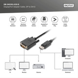 Digitus DB-340301-030-S, Adattatore Nero