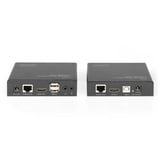Digitus Set extender KVM HDMI 4K HDBaseT 2.0, Estensione HDMI Nero